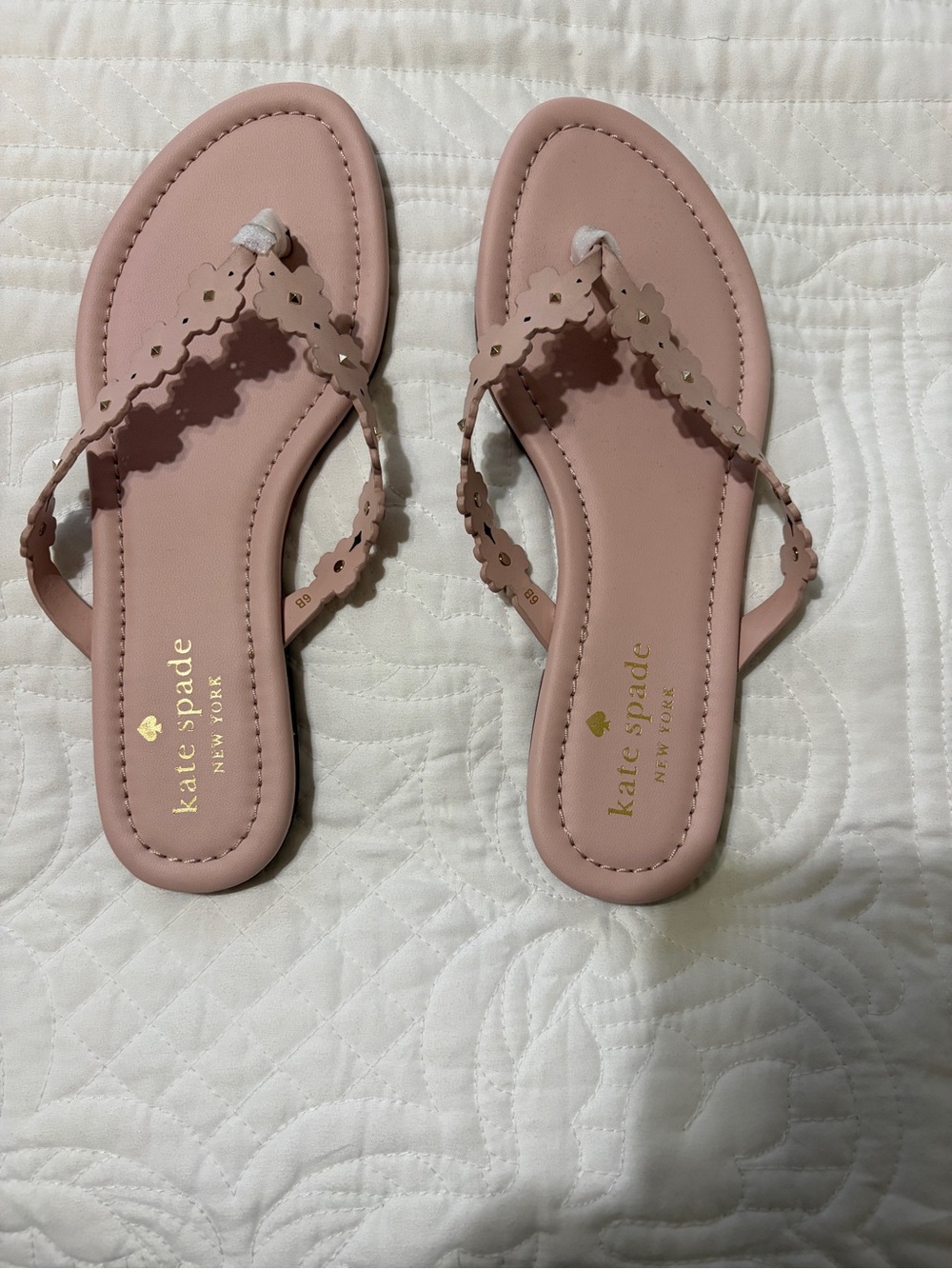 Kate Spade New York Daisy Sandals in Rose Smoke color - 6B. Never worn!